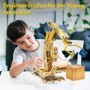 Joc Educativ STEM National Geographic puzzle 3D Brat robotic hidraulic 185 piese